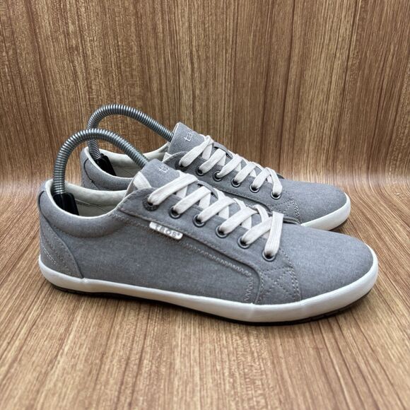 Taos Star Light Gray Lace Up Comfort Sneakers Arch Support Womens Size 9 - Picture 1 of 9